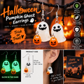Halloween Pumpkin Ghost Glow-in-the-Dark Earrings