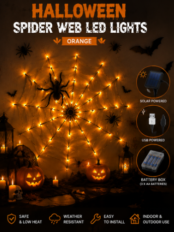 Spider Web LED Lights
